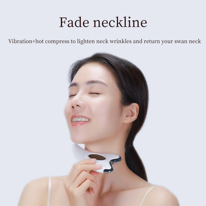 Microcurrent Face Lift Machine Electric Guasha Massage Scraping Red Blue Light Heating Beauty Skin Lifting Facial Body Massager
